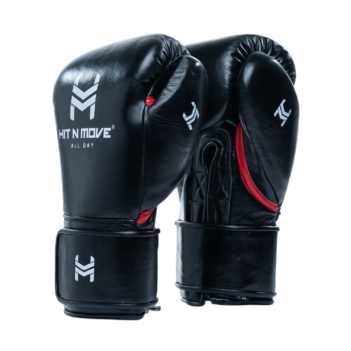 Hit N Move Boxing Gloves ALL DAY Pro Agility Hook Loop Training Sparring Gloves