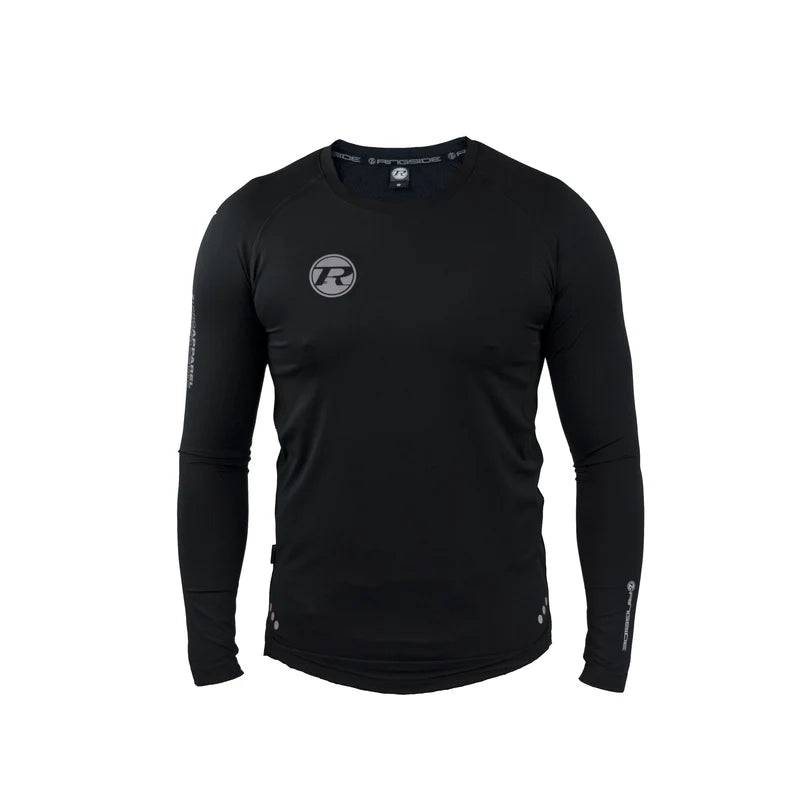 Ringside Boxing T-shirt Pro Apparel Long Sleeve Black Training